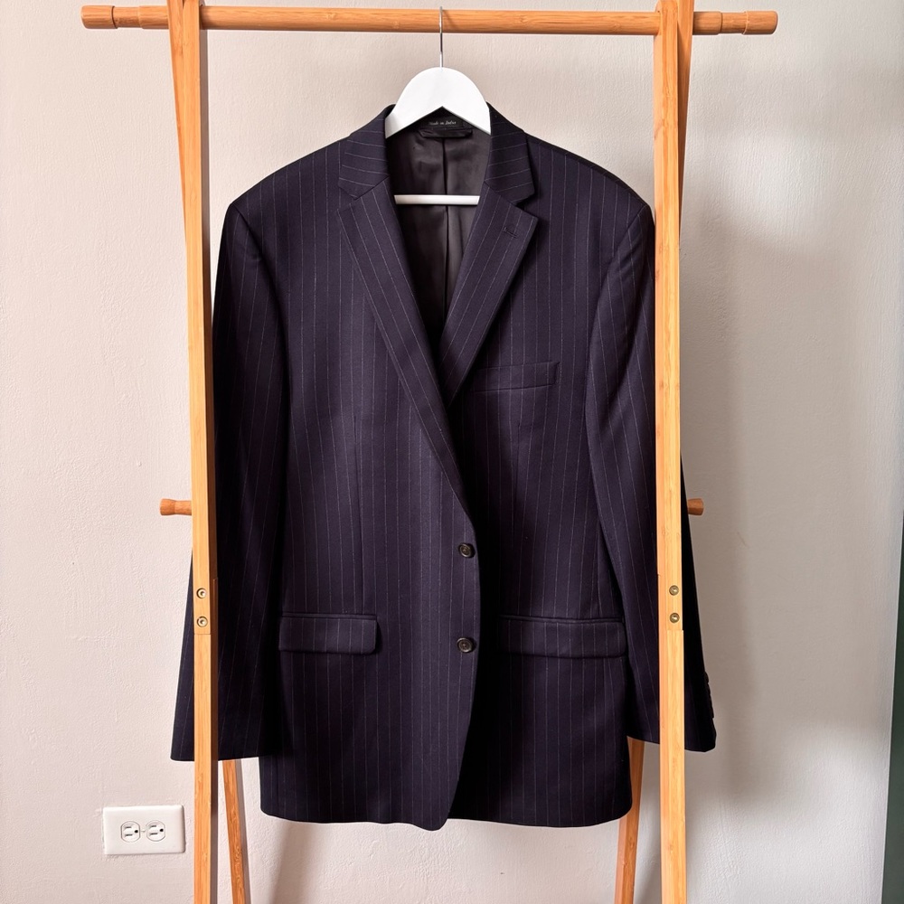 Ralph Lauren Navy Pinstripe Suit Blazer